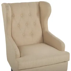 Wingback Chair ALTA Fabric Beige