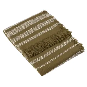 HOEM Jour Boucle Yarn Woven Fringed Throw