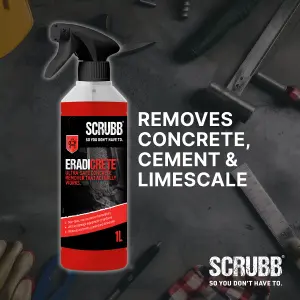 SCRUBB Eradicrete Concrete remover, 1L Trigger spray bottle