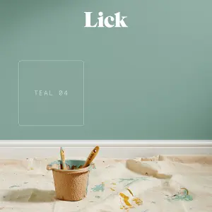 Lick Teal 04 Matt Emulsion paint, 2.5L