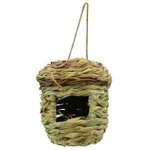 Woodside Hanging Reed Bird Nesting House, 2 PACK