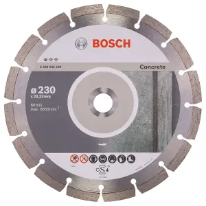 Bosch Professional Concrete Diamond Cutting Disc - 230mm x 22.23mm x 2.3mm x 10mm