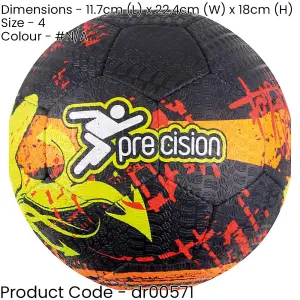 Size 4 Graffiti Style Street Football - Tyre Grip Hard Surface Kick Around Ball