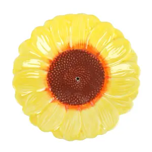 Something Different Sunflower Incense Holder Yellow/Brown (One Size)