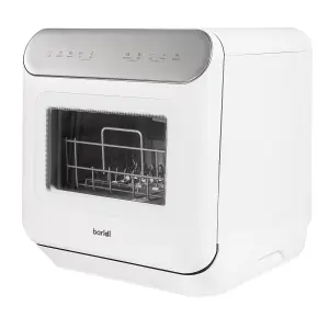 Baridi 3 Place Settings Mini Portable Tabletop Dishwasher, 7 Wash Functions