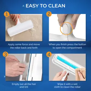 Fur Magic Pet Hair Remover Roller & Lint Remover Fuzz Shaver - Reusable Lint Roller for Dogs, Cats, Rabbits, Hamsters