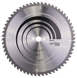 Bosch Professional Optiline Wood Circular Saw Blade - 400 x 30 x 3.5 mm, 60 Teeth