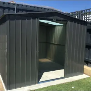 10 x 7 Premier Apex Metal Garden Shed - Anthracite Grey (10ft x 7ft / 10' x 7' / 3.1m x 2.2m)