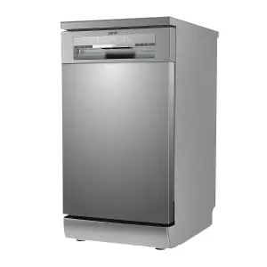 Baridi Slimline Freestanding Dishwasher 8 Programs & 5 Functions LED Silver