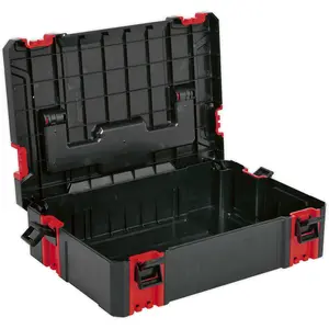 Versatile 445 x 310 x 130mm Portable Stackable Tool Box in Red - Durable ABS Storage Solution