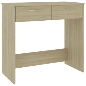 Berkfield Desk Sonoma Oak 80x40x75 cm Engineered Wood