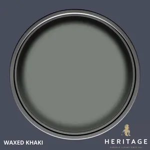 Dulux Trade Heritage Waxed Khaki Matt Wall paint, 125ml Tester pot