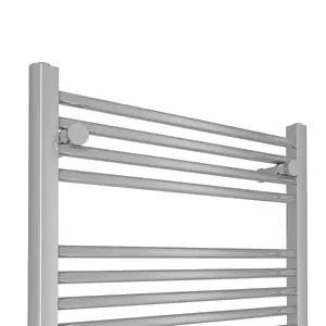 Right Radiators Electric Heated Towel Rail Radiator Straight Pre-filled Designer Ladder Warmer Chrome 1500x600 mm