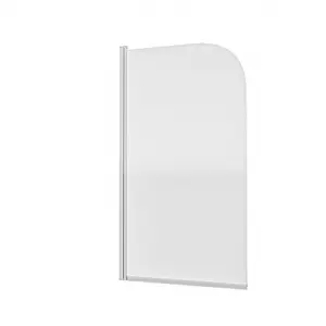 Nes Home Denver 800 mm Frameless Curved Bath Shower Screen Door