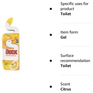 Duck Toilet Liquid Cleaner Citrus 750ml (Pack of 3)