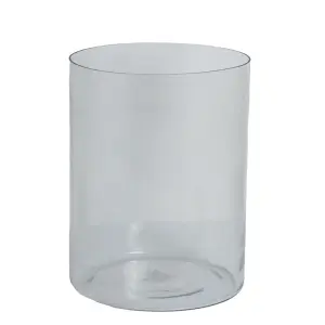 Tasman Cylinder Vase Large - Glass - L30 x W30 x H40 cm - Clear