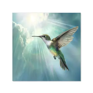 Hummingbird In A Beautiful Sky Kitchen Splashback