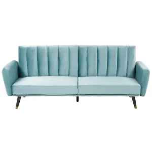 Sofa Bed VIMMERBY Light Blue Velvet