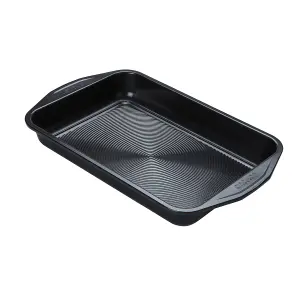 Circulon Ultimum Black Rectangle Carbon Steel Dishwasher Safe Non-Stick Roast and Bake Set Pack of 2