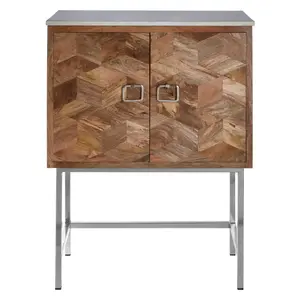 Interiors by Premier Nirav Geometric Design Cabinet, Delivered Fully Assmbled