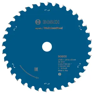 Bosch Professional Circular Saw Blade for Stainless Steel - 185 x 20 x 1.9 x 36 Expert