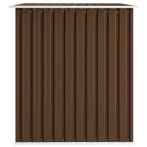 Berkfield Garden Storage Shed Brown 257x205x178 cm Steel