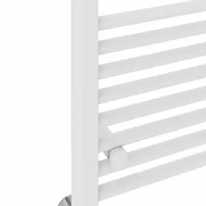 Rinse Modern Bathroom Heated Towel Rail Ladder Radiator 1400x500mm Straight for Bathroom Kitchen White