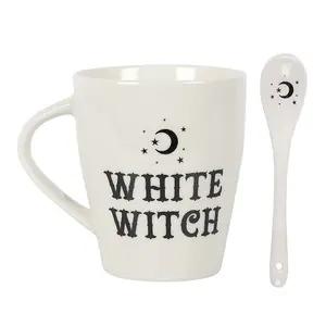 Something Different White Witch Mug Set White (One Size)