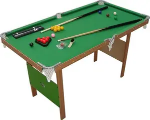 Charles Bentley Junior 4ft Snooker/Pool Games Table - Green | Robert Dyas