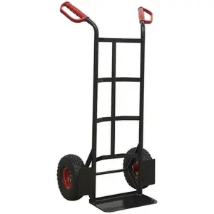 250kg Heavy Duty Sack Truck with Puncture-Proof Solid PU Tyres for Large Loads