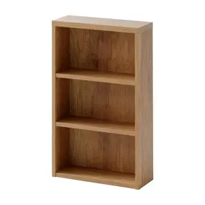 Bathroom Wall Cabinet Shelf 400mm Slimline Shelving Open Storage Unit Oak Effect Classic