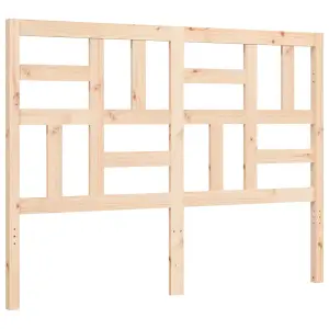 Berkfield Bed Frame with Headboard 140x200 cm Solid Wood