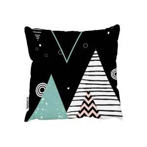 Cushions - Triangles, Circles & Zig Zag Patterns (Cushion) / 60cm x 60cm