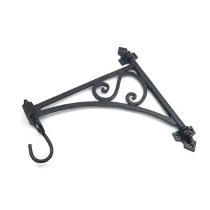 Oakcrafts - Heavy Duty Cast Iron Hanging Basket Bracket