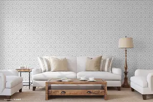 SK Filson Grey Divine Plates Wallpaper