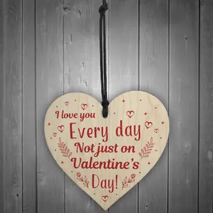 Valentines Gift For Him / Her / Boyfriend / Girlfriend / Husband / Wife Keepsake Wooden Heart