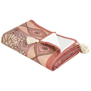 Picnic Blanket LASHARI 150 x 200 cm Peach Pink