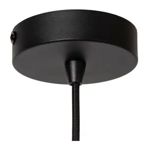 Lucide ROSAS - Pendant light - 26 cm - 1xE27 - Black