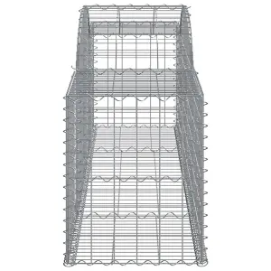 Berkfield Arched Gabion Baskets 15 pcs 300x50x60/80 cm Galvanised Iron