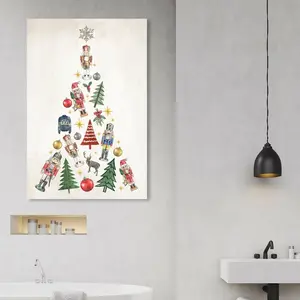 Fun Christmas Tree - Wrapped Canvas Painting 114 cm H x 76 cm W