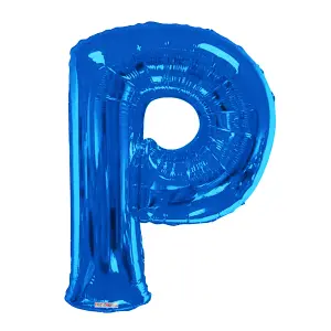 Kaleidoscope 34 Inch Foil Letter Blue Balloon Blue (E)