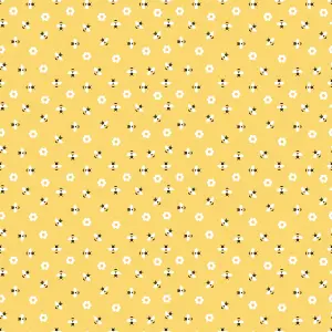 Bobbi Beck eco-friendly yellow cute bee wallpaper