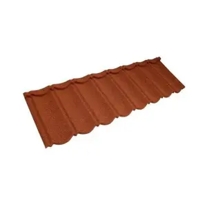 PACK OF 15 (Total 15 Units) - .900mm Thick Traditional Pantile Metal Roof Tile - Light Brown - 370mm (L) x 1330mm (W)