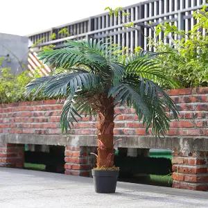 100cm H Garden Decoration Artificial Green Palm Tree with Pot