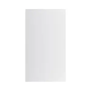 GoodHome Garcinia Integrated handle Gloss light grey Tall wall Cabinet door (W)500mm (H)895mm (T)19mm