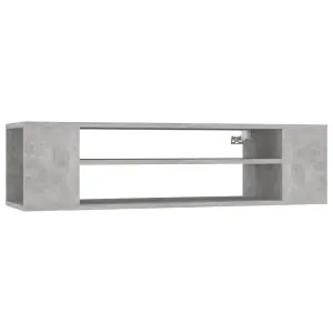 vidaXL Hanging TV Cabinet Concrete Grey 100x30x26.5 cm Engineered Wood