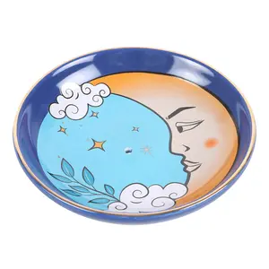 Something Different Celestial The Moon Incense Holder Blue/Beige/White (One Size)