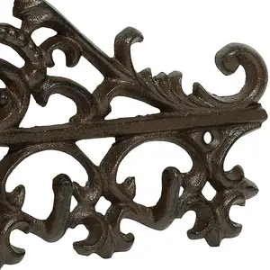 Woodside 5 Hooks Cast Iron Coat Rack