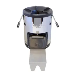 SilverFire Survivor Rocket Wood Burning Stove Stainless Steel