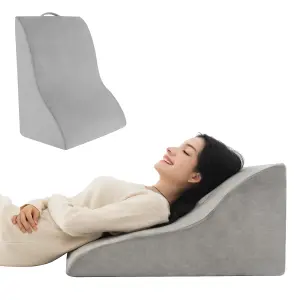 Costway Adults Bed Wedge Pillow Sleeping Body Elevation Pillow For Headboard